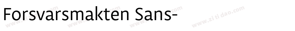 Forsvarsmakten Sans字体转换